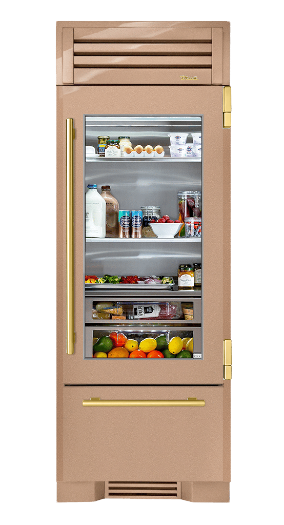 Refrigerator with Bottom Freezer, Right Hinged, Champagne, Brass Hardware TR30RBFRSGA179H01
