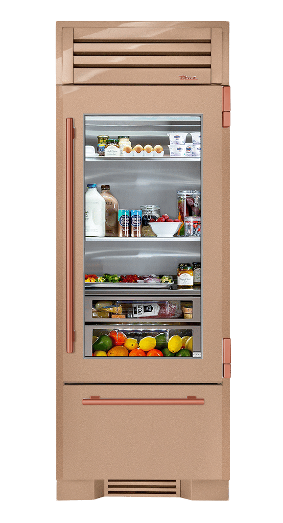 Refrigerator with Bottom Freezer, Right Hinged, Champagne, Copper Hardware TR30RBFRSGA179H03