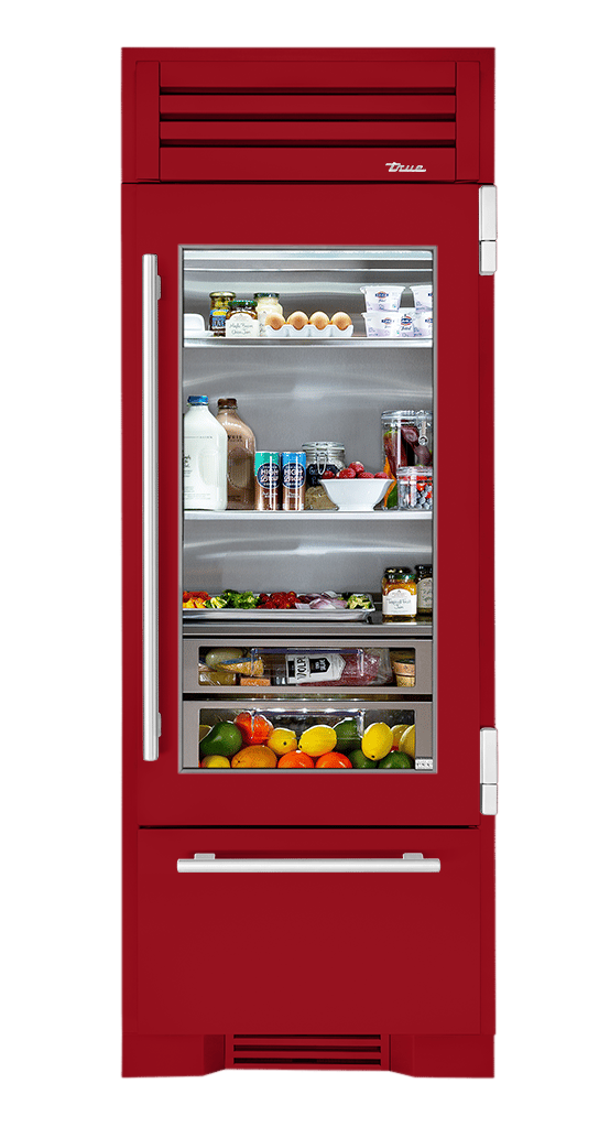 Refrigerator with Bottom Freezer, Right Hinged, Crimson, Chrome Hardware TR30RBFRSGA193H02