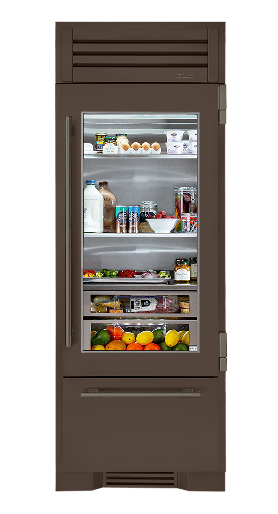 Refrigerator with Bottom Freezer, Right Hinged, Espresso, Pewter Hardware TR30RBFRSGA305H05