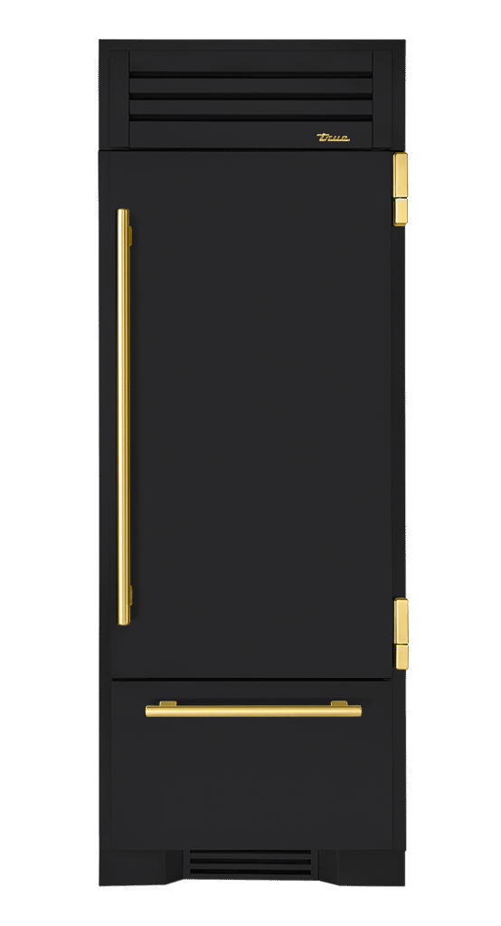 Refrigerator with Bottom Freezer, Right Hinged, Matte Black, Brass Hardware TR30RBFRSSA027H01