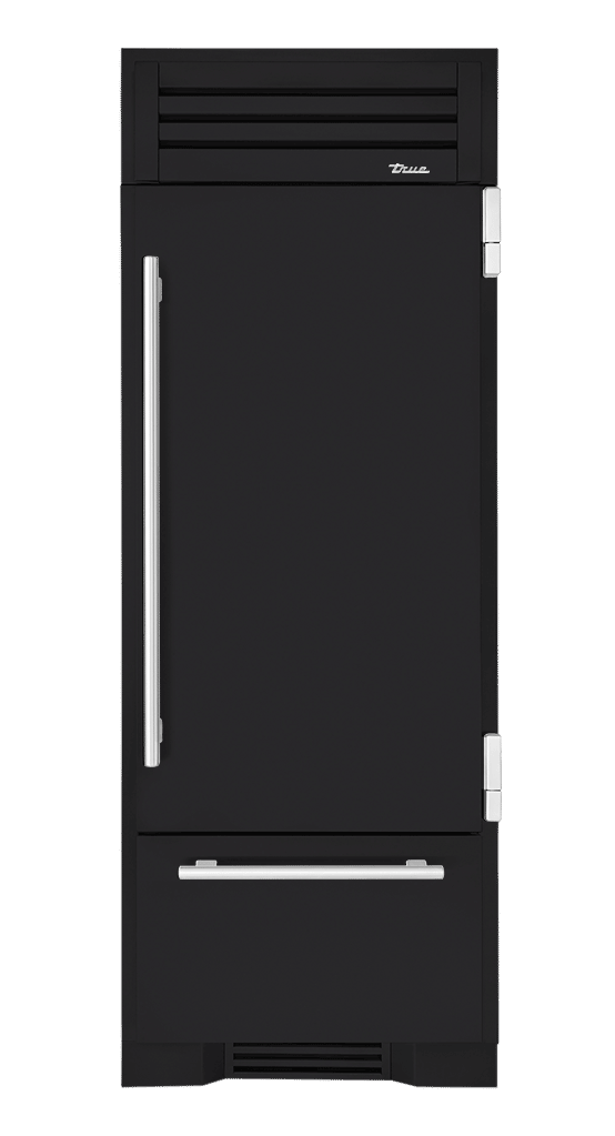 Refrigerator with Bottom Freezer, Right Hinged, Matte Black, Chrome Hardware TR30RBFRSSA027H02
