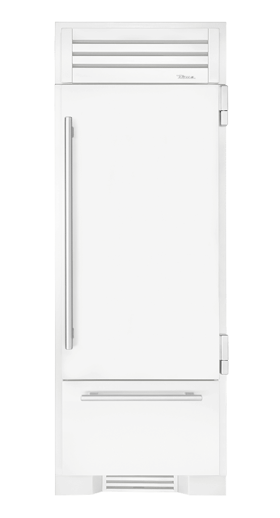 Refrigerator with Bottom Freezer, Right Hinged, Matte White, Chrome Hardware TR30RBFRSSA030H02