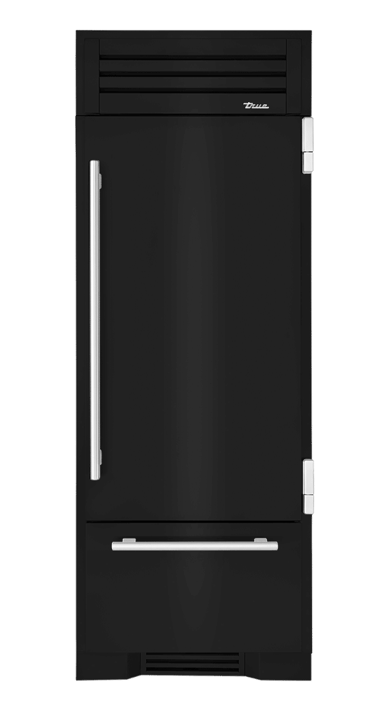 Refrigerator with Bottom Freezer, Right Hinged, Gloss Black, Chrome Hardware TR30RBFRSSA044H02