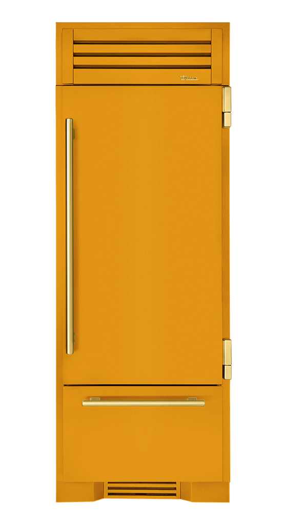 Refrigerator with Bottom Freezer, Right Hinged, Saffron, Brass Hardware TR30RBFRSSA103H01