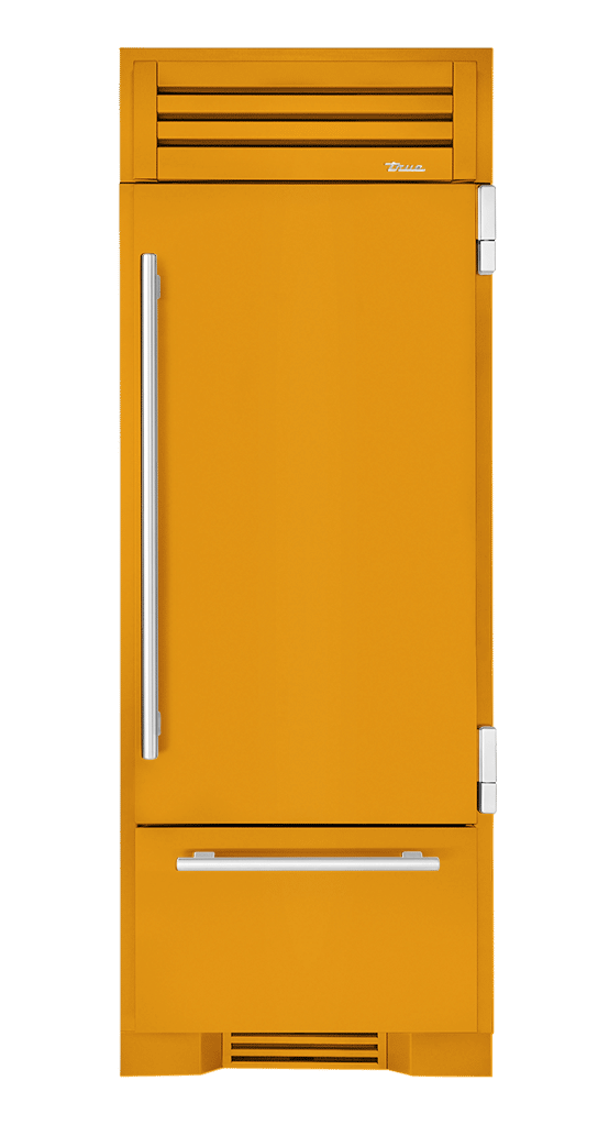 Refrigerator with Bottom Freezer, Right Hinged, Saffron, Chrome Hardware TR30RBFRSSA103H02