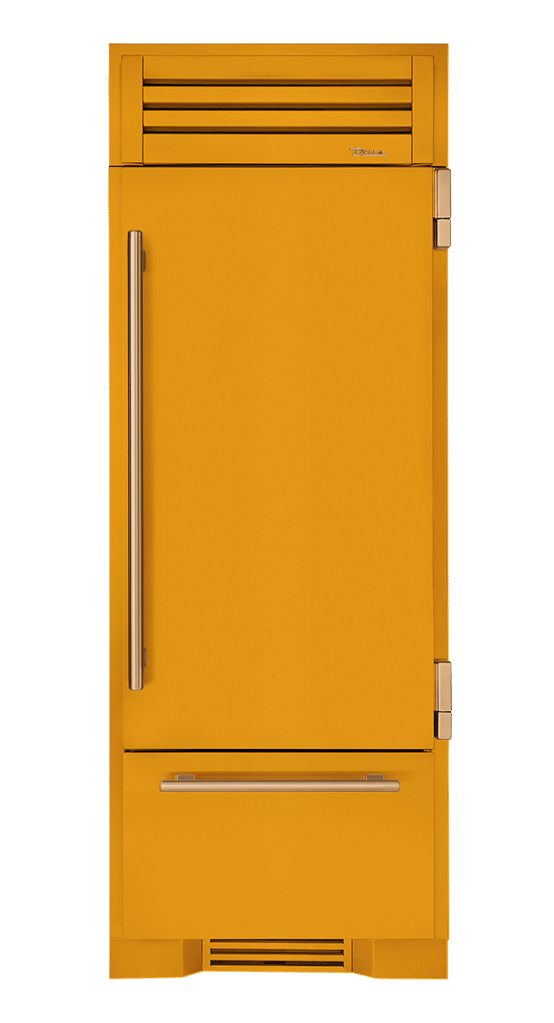 Refrigerator with Bottom Freezer, Right Hinged, Saffron, Gold Hardware TR30RBFRSSA103H08