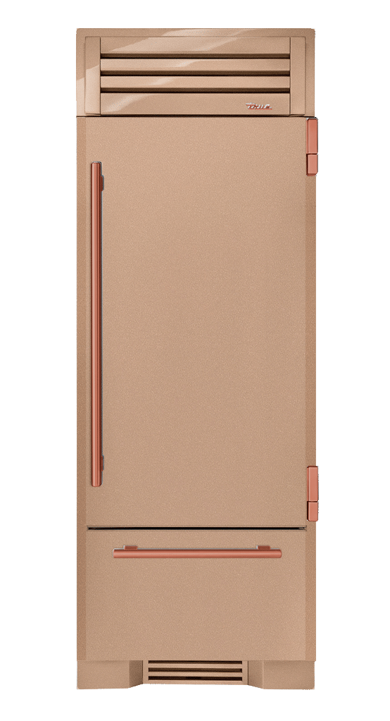 Refrigerator with Bottom Freezer, Right Hinged, Champagne, Copper Hardware TR30RBFRSSA179H03