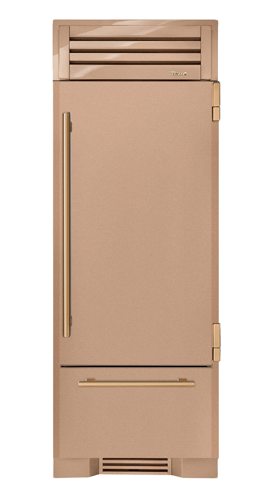 Refrigerator with Bottom Freezer, Right Hinged, Champagne, Gold Hardware TR30RBFRSSA179H08