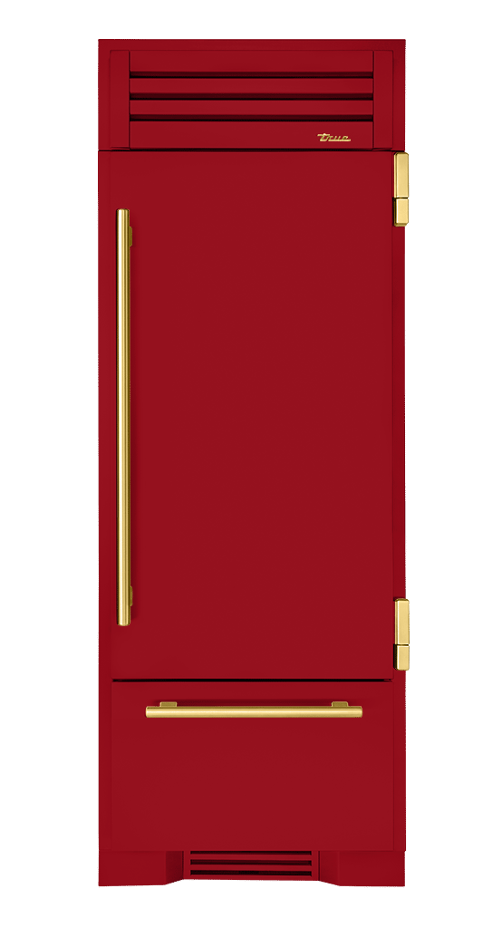 Refrigerator with Bottom Freezer, Right Hinged, Crimson, Brass Hardware TR30RBFRSSA193H01