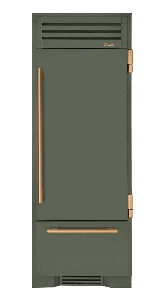 Refrigerator with Bottom Freezer, Right Hinged, Olive, Gold Hardware TR30RBFRSSA238H08