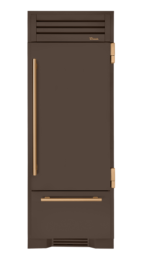 Refrigerator with Bottom Freezer, Right Hinged, Espresso, Gold Hardware TR30RBFRSSA305H08