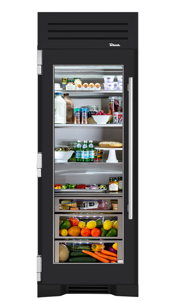 Refrigerator Column, Left Hinged, Matte Black TR30REFLSGC027H04