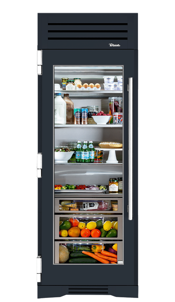 Refrigerator Column, Left Hinged, Juniper, Chrome Hardware TR30REFLSGC104H02
