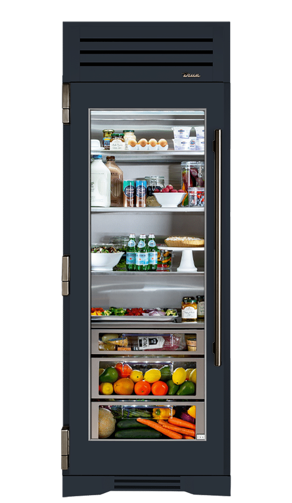 Refrigerator Column, Left Hinged, Juniper, Pewter Hardware TR30REFLSGC104H05