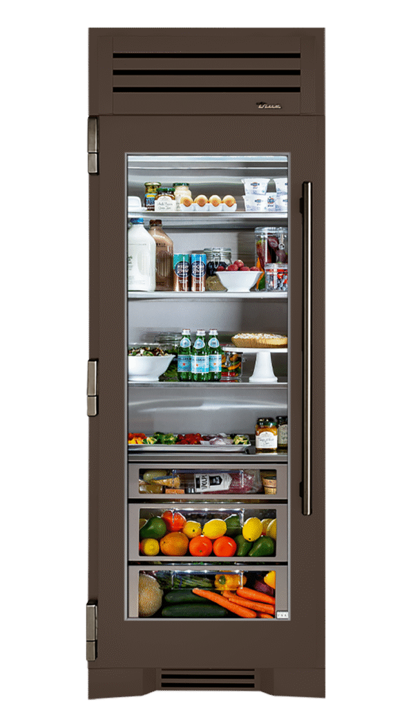 Refrigerator Column, Left Hinged, Espresso, Pewter Hardware TR30REFLSGC305H05