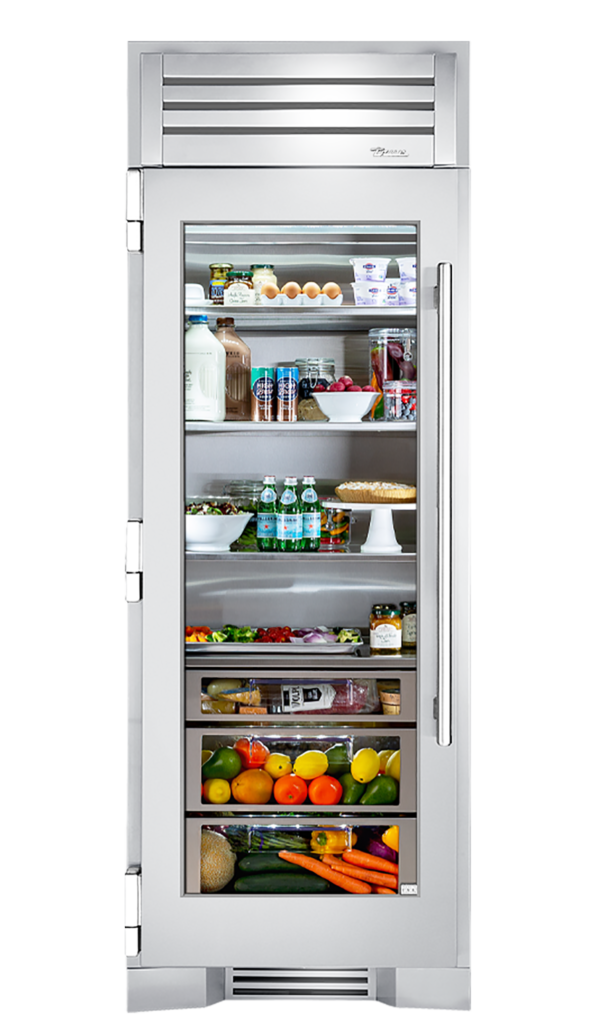 Refrigerator Column, Left Hinged, Color Match, Chrome Hardware TR30REFLSGCXXXH02