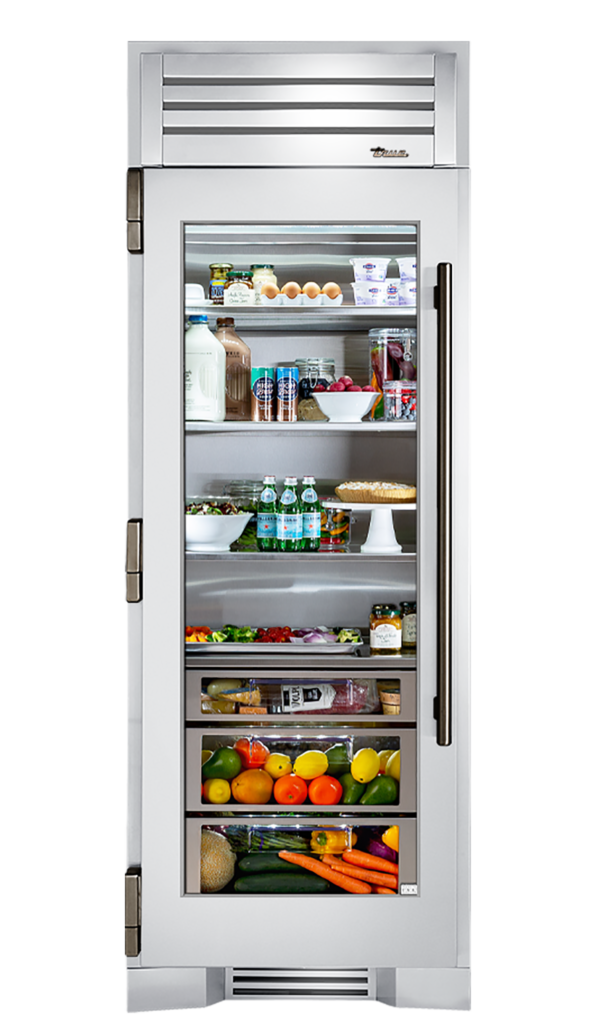Refrigerator Column, Left Hinged, Color Match, Pewter Hardware TR30REFLSGCXXXH05