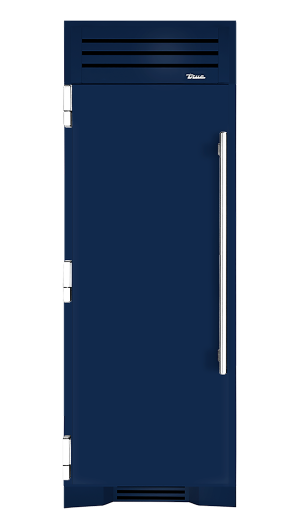 Refrigerator Column, Left Hinged, Cobalt, Chrome Hardware TR30REFLSSC078H02