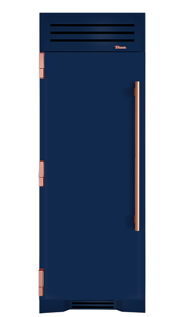 Refrigerator Column, Left Hinged, Cobalt, Copper Hardware TR30REFLSSC078H03