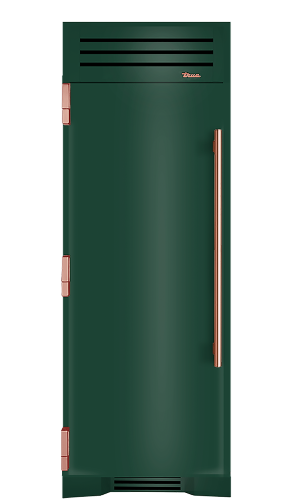 Refrigerator Column, Left Hinged, Emerald, Copper Hardware TR30REFLSSC086H03