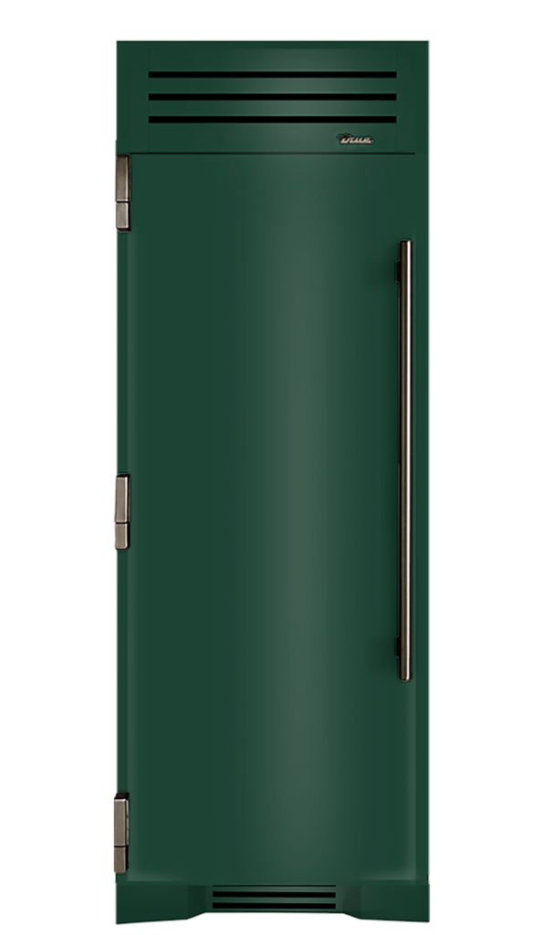Refrigerator Column, Left Hinged, Emerald, Pewter Hardware TR30REFLSSC086H05