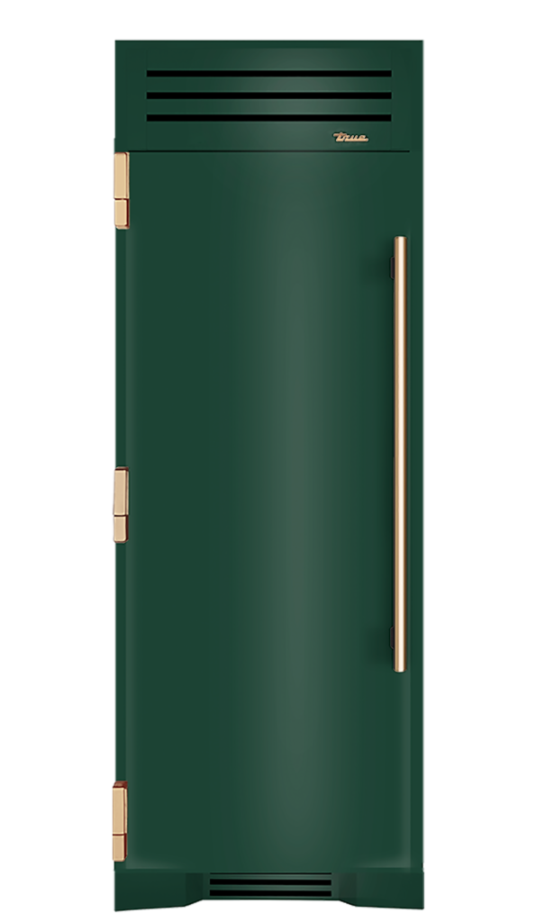 Refrigerator Column, Left Hinged, Emerald, Gold Hardware TR30REFLSSC086H08