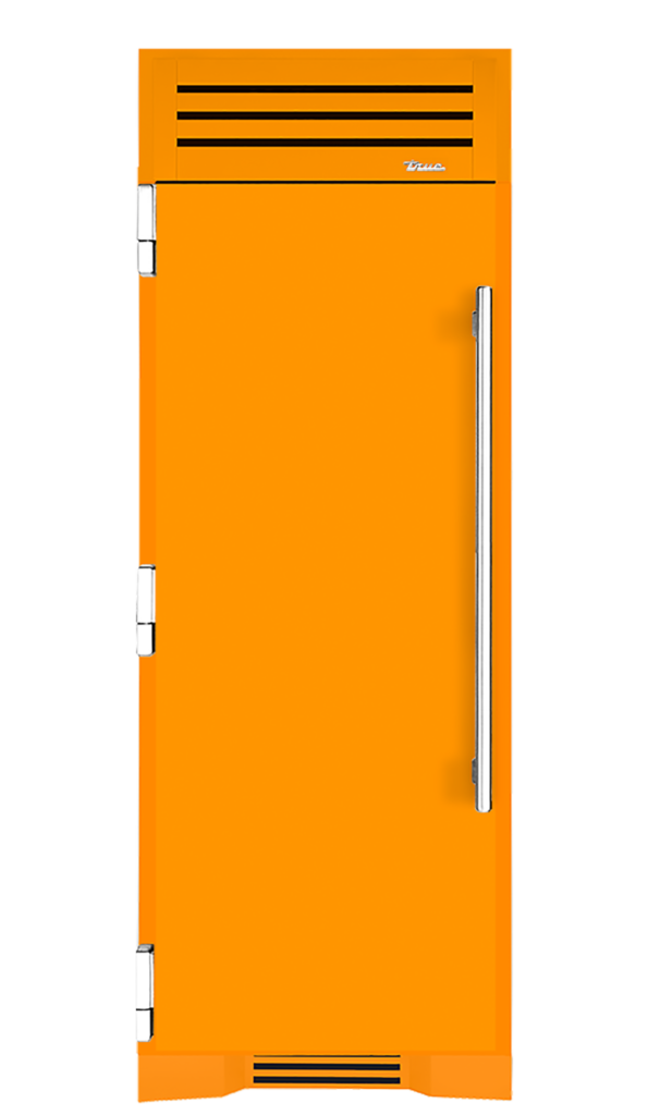 Refrigerator Column, Left Hinged, Saffron, Chrome Hardware TR30REFLSSC103H02