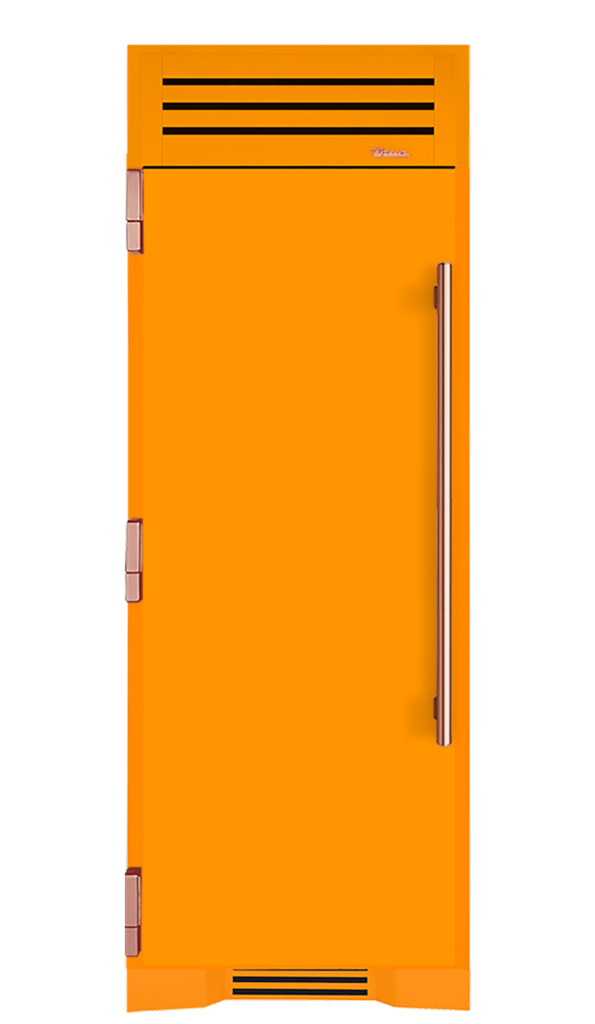 Refrigerator Column, Left Hinged, Saffron, Copper Hardware TR30REFLSSC103H03