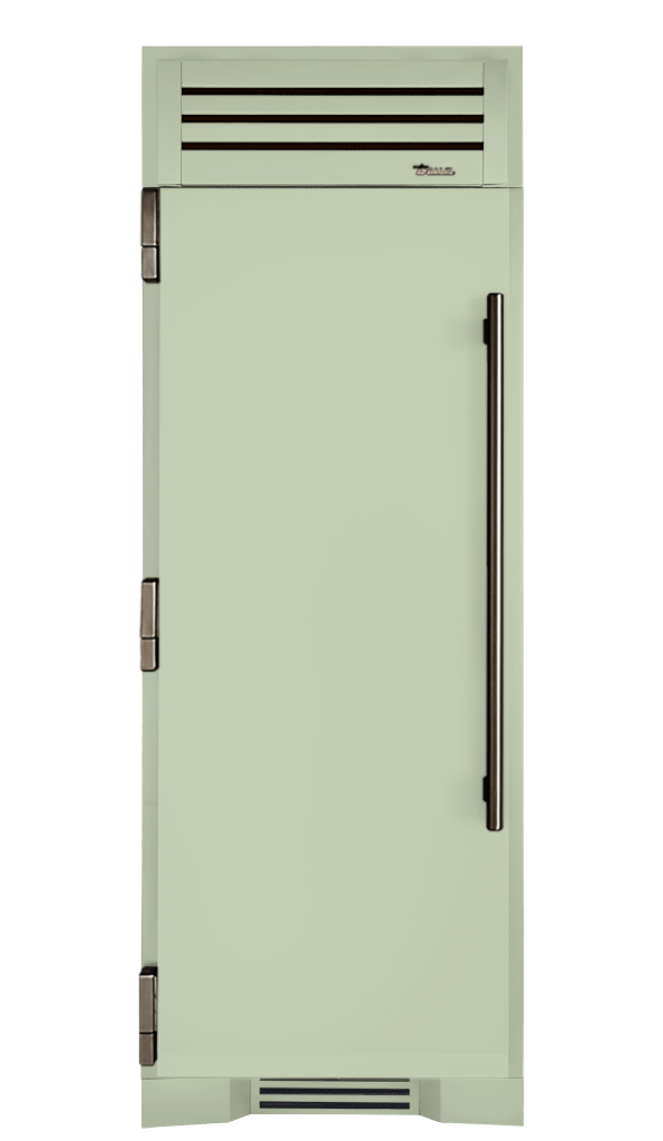 Refrigerator Column, Left Hinged, Sage, Pewter Hardware TR30REFLSSC129H05