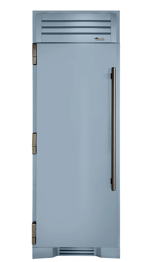 Refrigerator Column, Left Hinged, Bluestone, Pewter Hardware TR30REFLSSC152H05