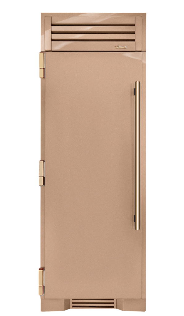 Refrigerator Column, Left Hinged, Champagne, Gold Hardware TR30REFLSSC179H08