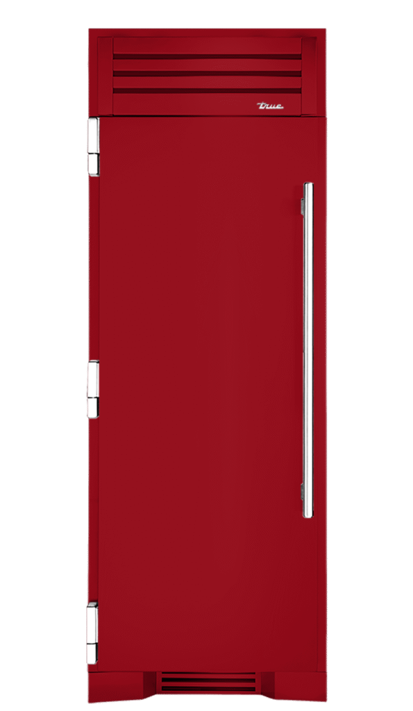 Refrigerator Column, Left Hinged, Crimson, Chrome Hardware TR30REFLSSC193H02