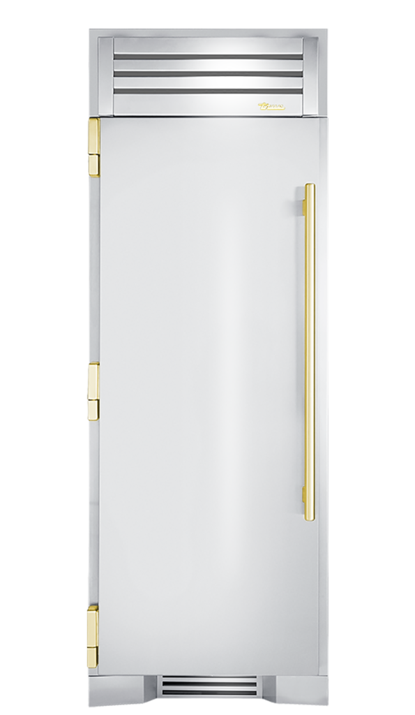 Refrigerator Column, Left Hinged, Brass Hardware TR30REFLSSCH01