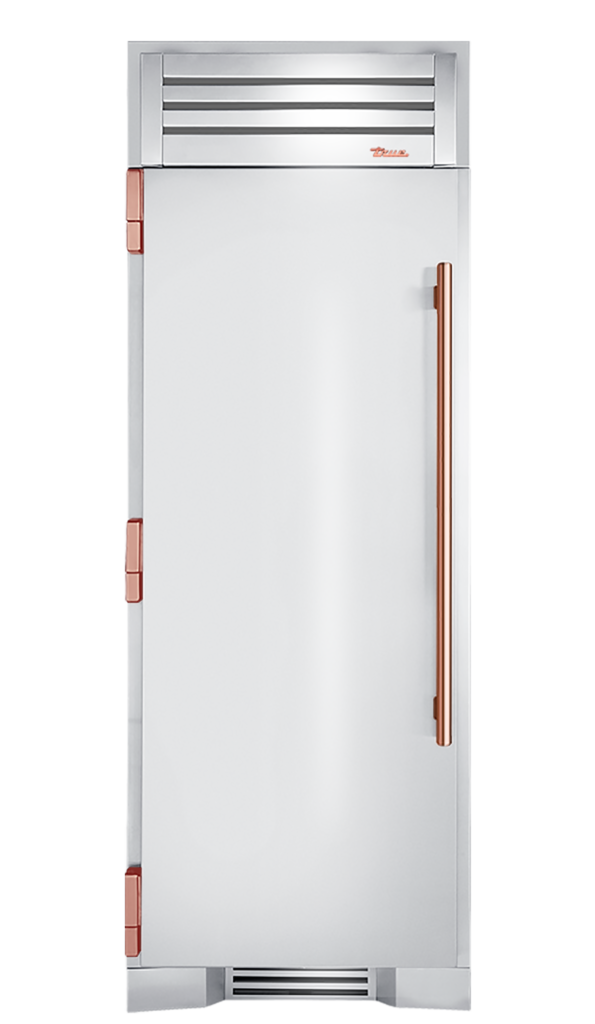 Refrigerator Column, Left Hinged, Copper Hardware TR30REFLSSCH03