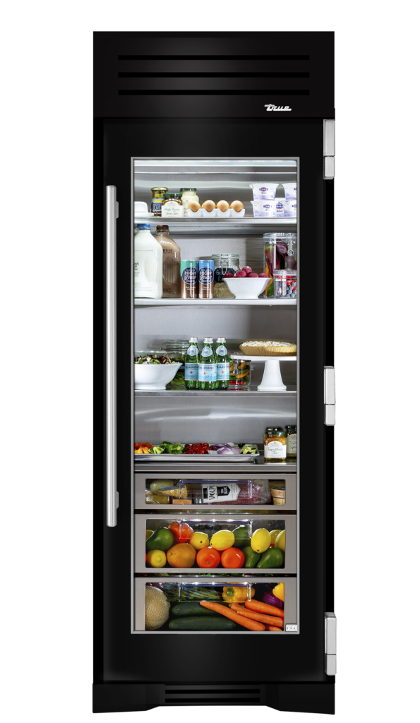 Refrigerator Column, Right Hinged, Gloss Black TR30REFRSGC044H04