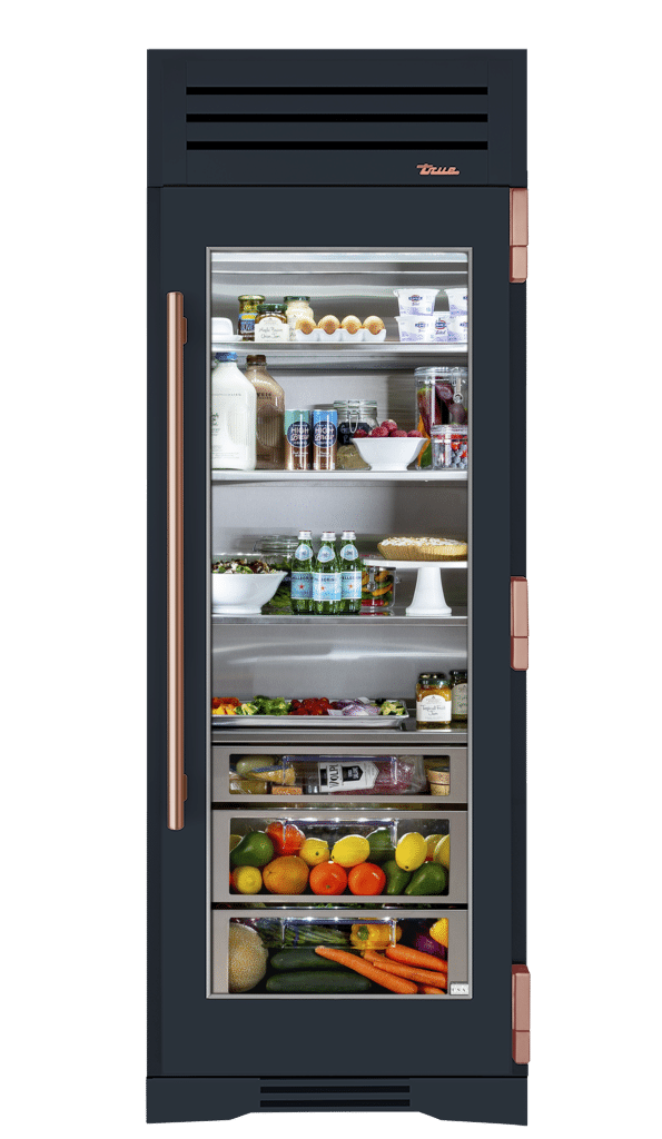 Refrigerator Column, Right Hinged, Juniper, Copper Hardware TR30REFRSGC104H03