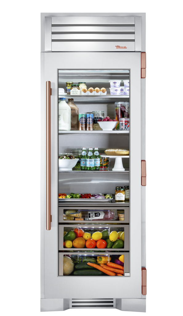 Refrigerator Column, Right Hinged, Copper Hardware TR30REFRSGCH03
