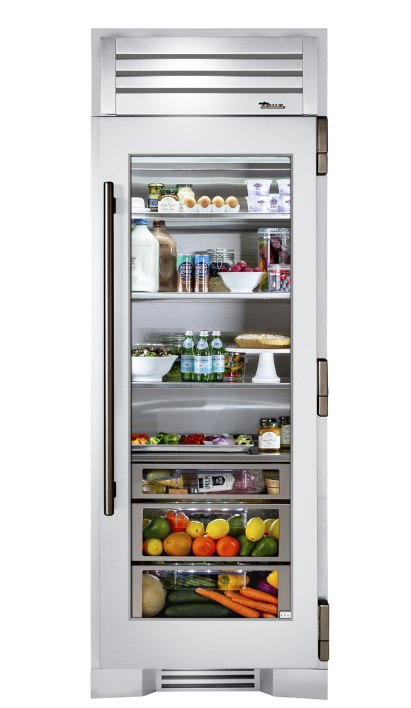 Refrigerator Column, Right Hinged, Pewter Hardware TR30REFRSGCH05