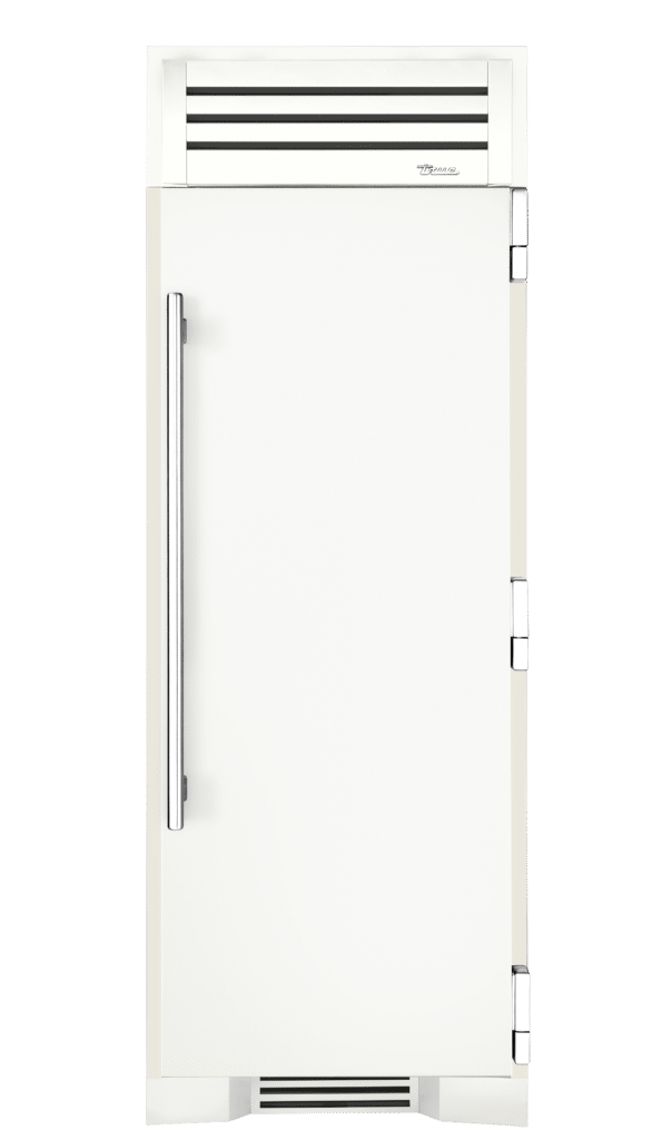 Refrigerator Column, Right Hinged, Matte White, Chrome Hardware TR30REFRSSC030H02