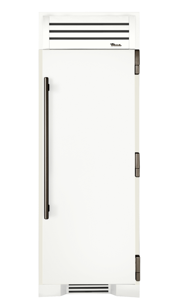 Refrigerator Column, Right Hinged, Matte White, Pewter Hardware TR30REFRSSC030H05