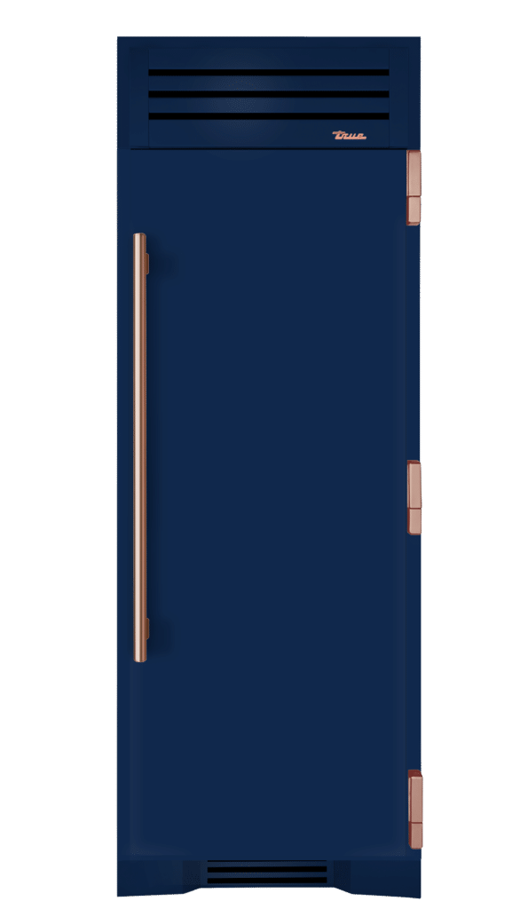 Refrigerator Column, Right Hinged, Cobalt, Copper Hardware TR30REFRSSC078H03