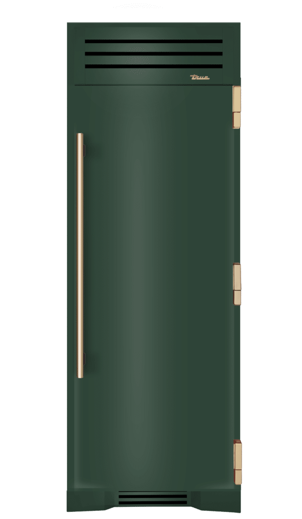 Refrigerator Column, Right Hinged, Emerald, Gold Hardware TR30REFRSSC086H08