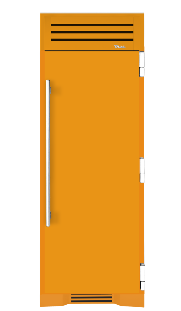 Refrigerator Column, Right Hinged, Saffron, Chrome Hardware TR30REFRSSC103H02