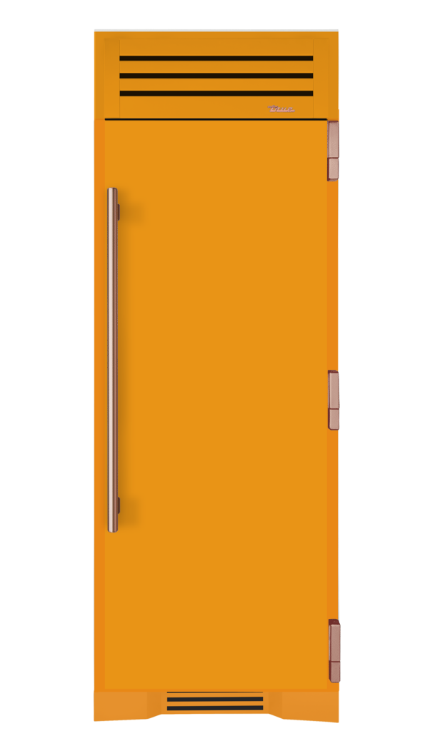 Refrigerator Column, Right Hinged, Saffron, Copper Hardware TR30REFRSSC103H03