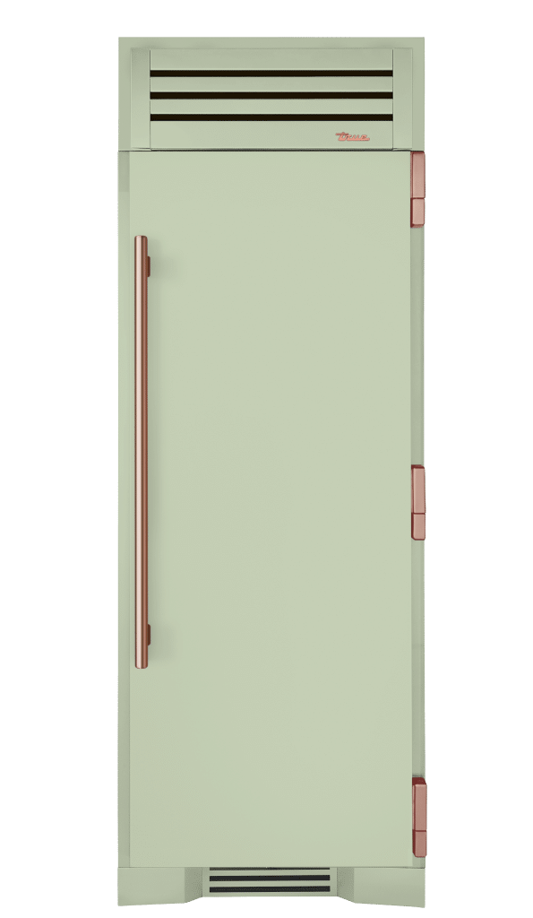 Refrigerator Column, Right Hinged, Sage, Copper Hardware TR30REFRSSC129H03