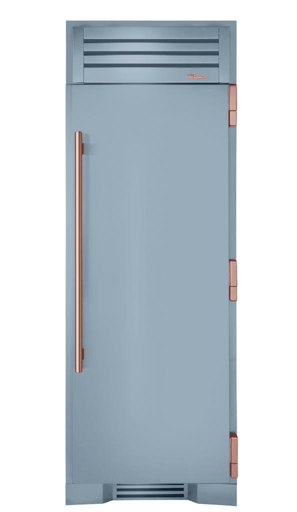 Refrigerator Column, Right Hinged, Bluestone, Copper Hardware TR30REFRSSC152H03