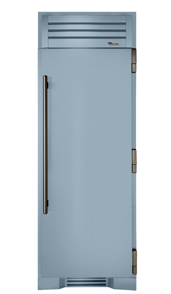 Refrigerator Column, Right Hinged, Bluestone, Pewter Hardware TR30REFRSSC152H05