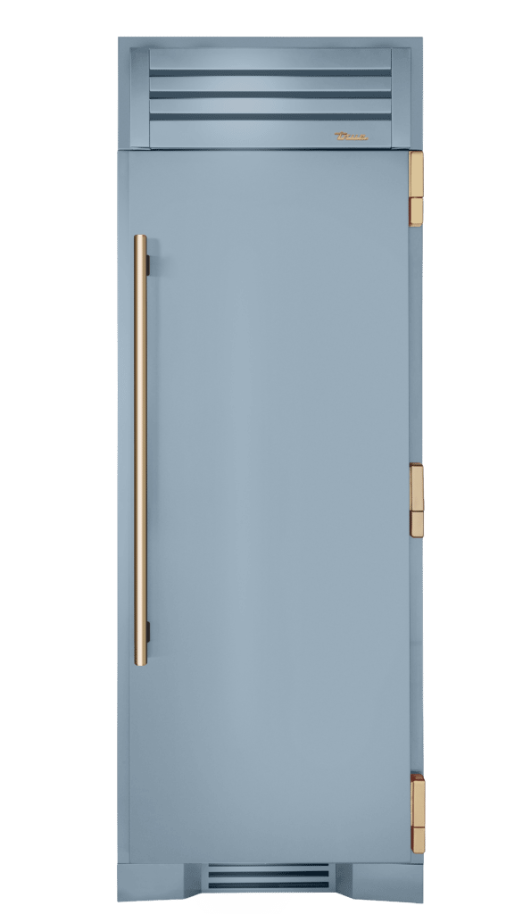 Refrigerator Column, Right Hinged, Bluestone, Gold Hardware TR30REFRSSC152H08
