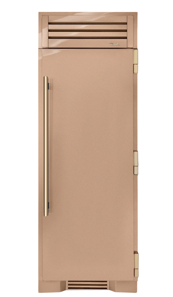 Refrigerator Column, Right Hinged, Champagne, Gold Hardware TR30REFRSSC179H08